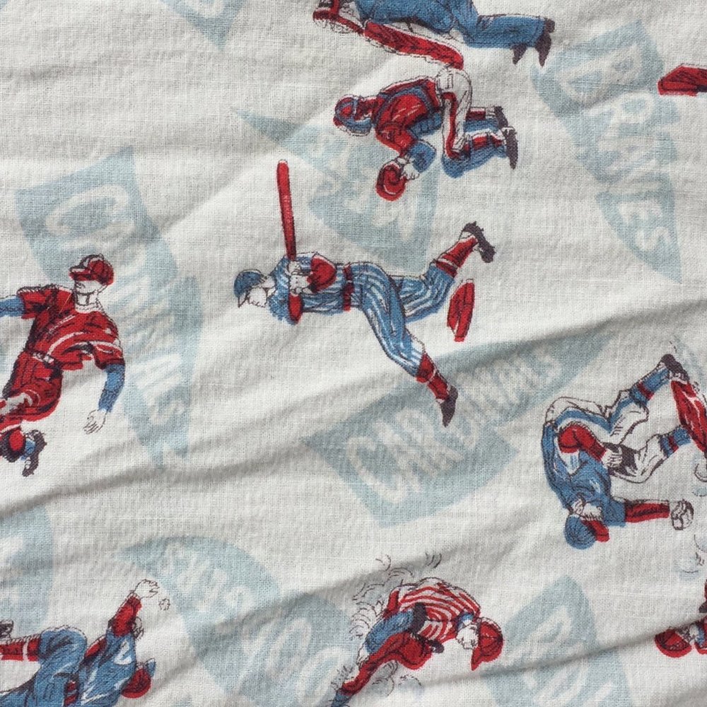 Vintage Baseball Fabric. Dodgers, Cubs, Pirates, Mets, Giants, Braves